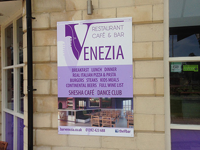 exeter printed posters - devon signs - exeter quay signs - big signs